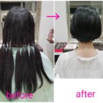 バッサリ❗ロングヘアーな【なずなちゃん】の髪